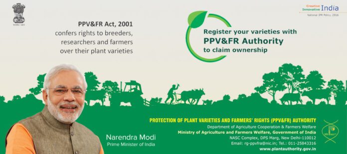 credit to parliament of india Protection of Plant Varieties and Farmers Rights Act 2001